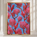 Coral Branch Wall Art, Vibrant Red Coral Print, Abstract Ocean Decor
