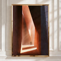 Passageway Art Print, Abstract Modern Design, Minimalist Wall Decor, Warm Earthy Tones