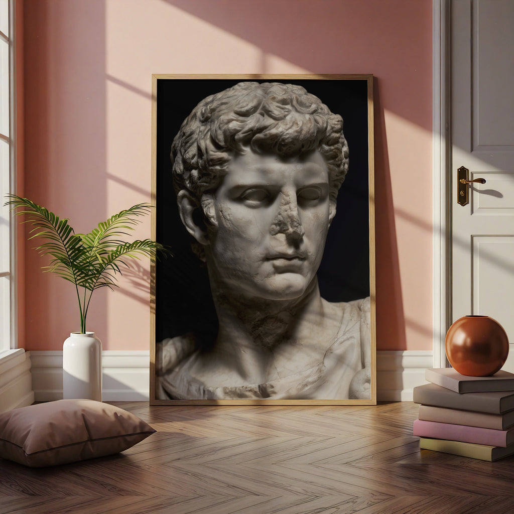Roman Statue wall art, Ancient Sculpture Print, Classical Art Wall Decor