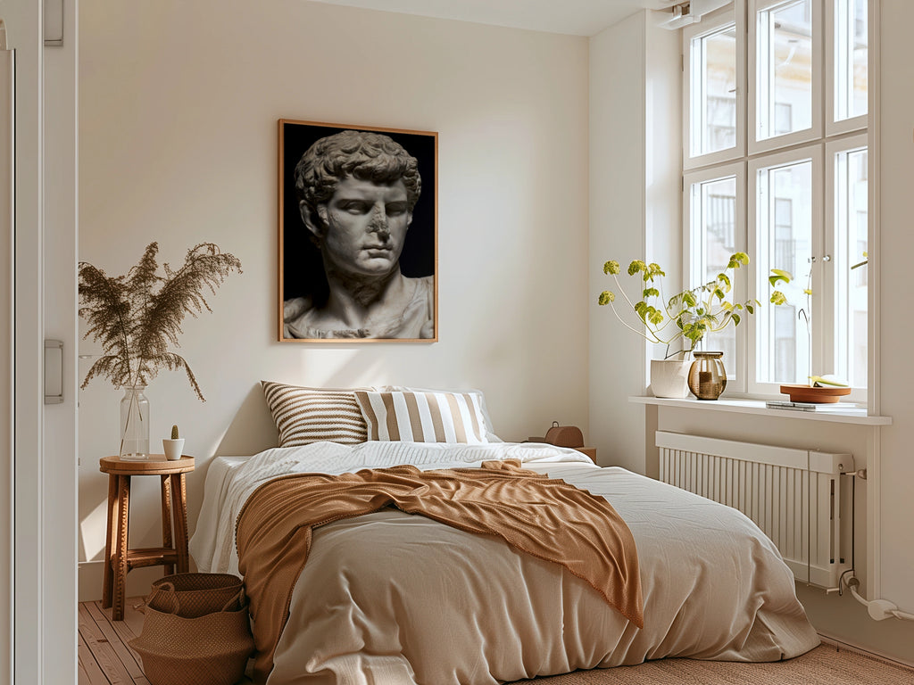 Roman Statue wall art, Ancient Sculpture Print, Classical Art Wall Decor