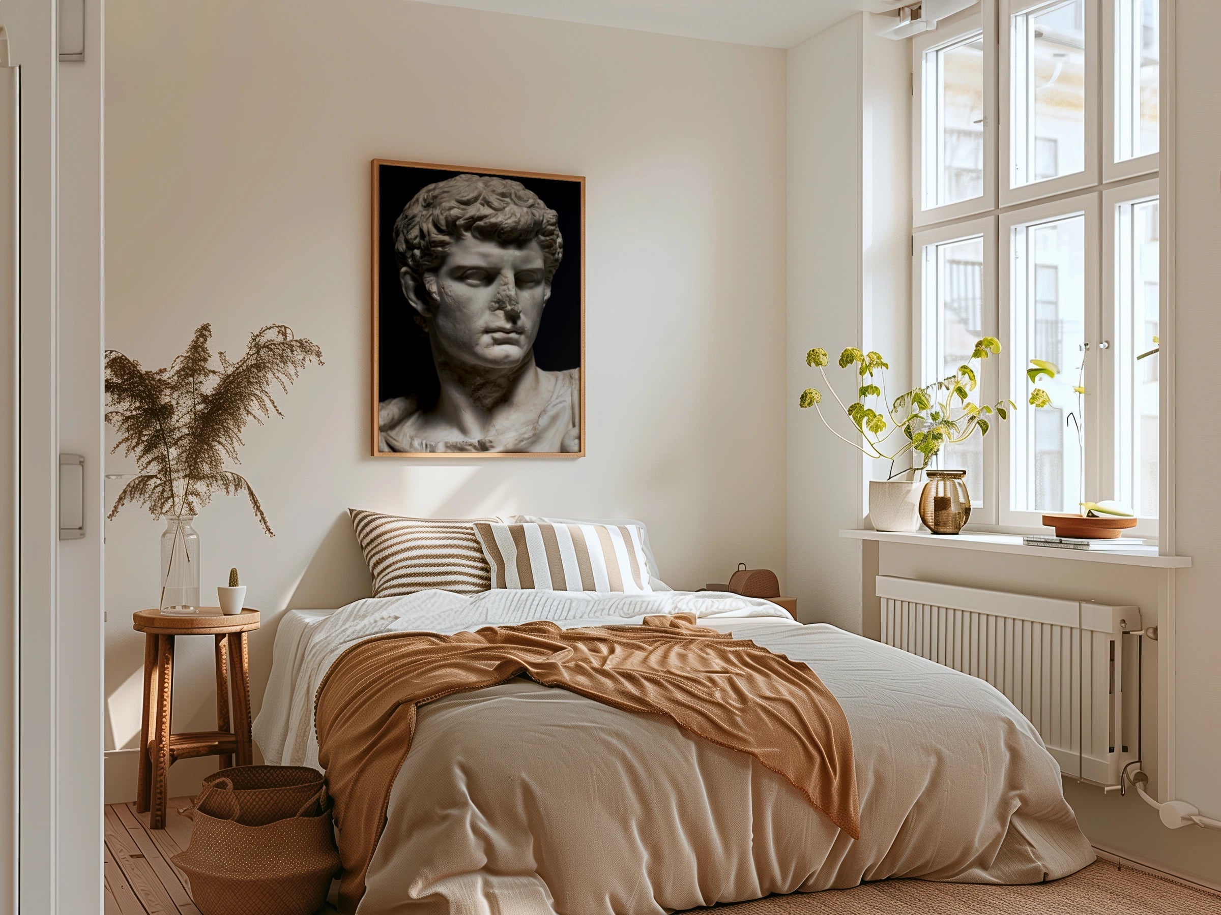 Roman Statue wall art, Ancient Sculpture Print, Classical Art Wall Decor
