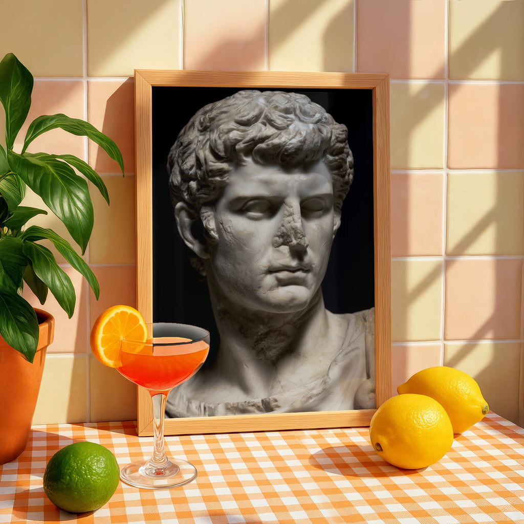 Roman Statue wall art, Ancient Sculpture Print, Classical Art Wall Decor
