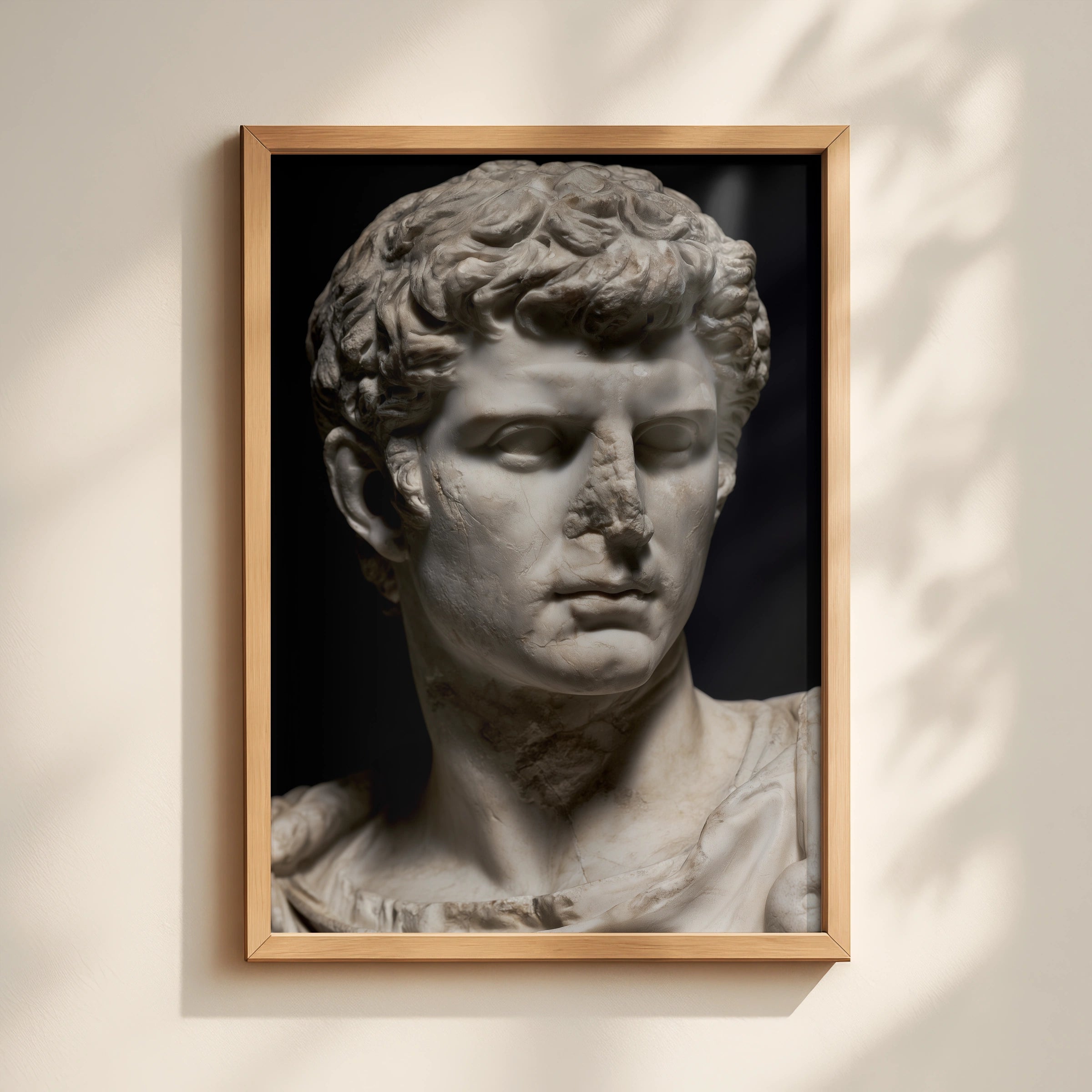 Roman Statue wall art, Ancient Sculpture Print, Classical Art Wall Decor