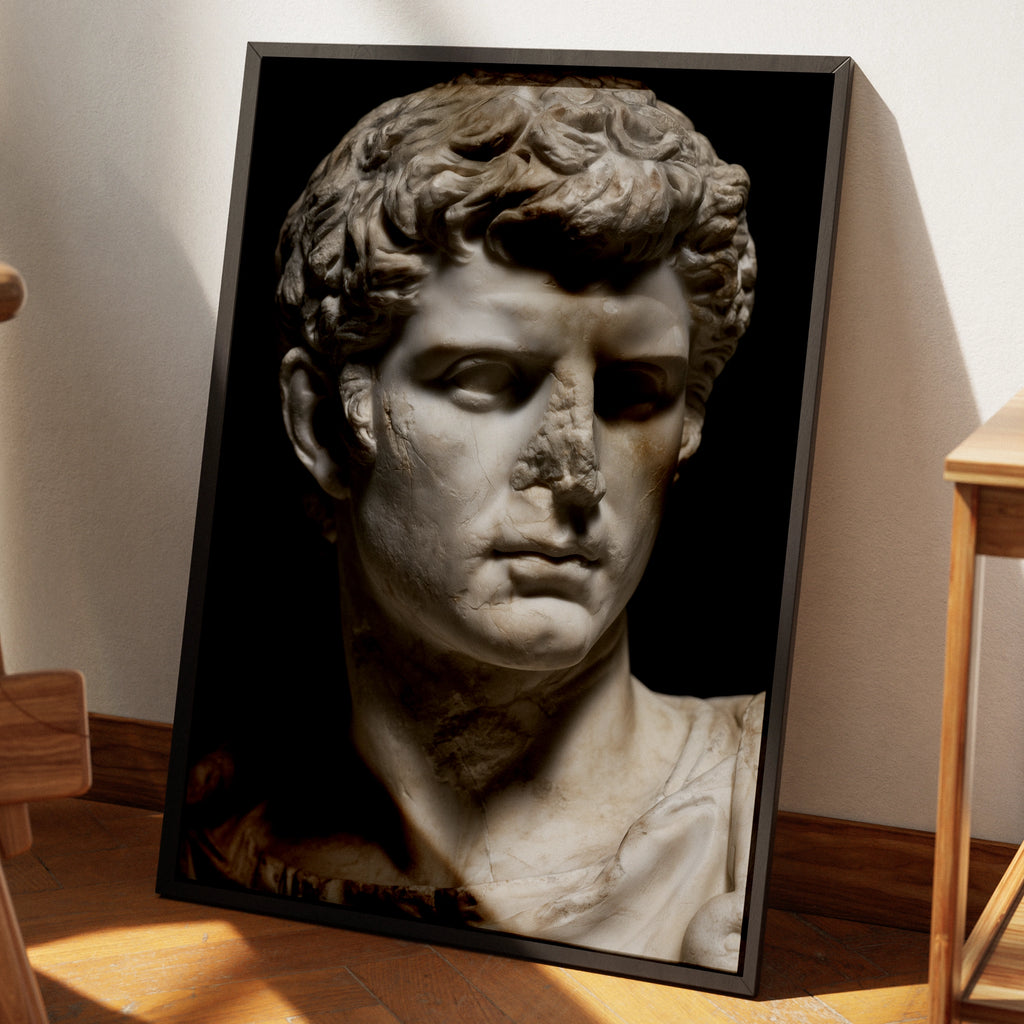 Roman Statue wall art, Ancient Sculpture Print, Classical Art Wall Decor