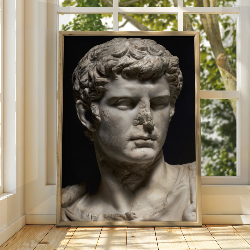 Roman Statue wall art, Ancient Sculpture Print, Classical Art Wall Decor
