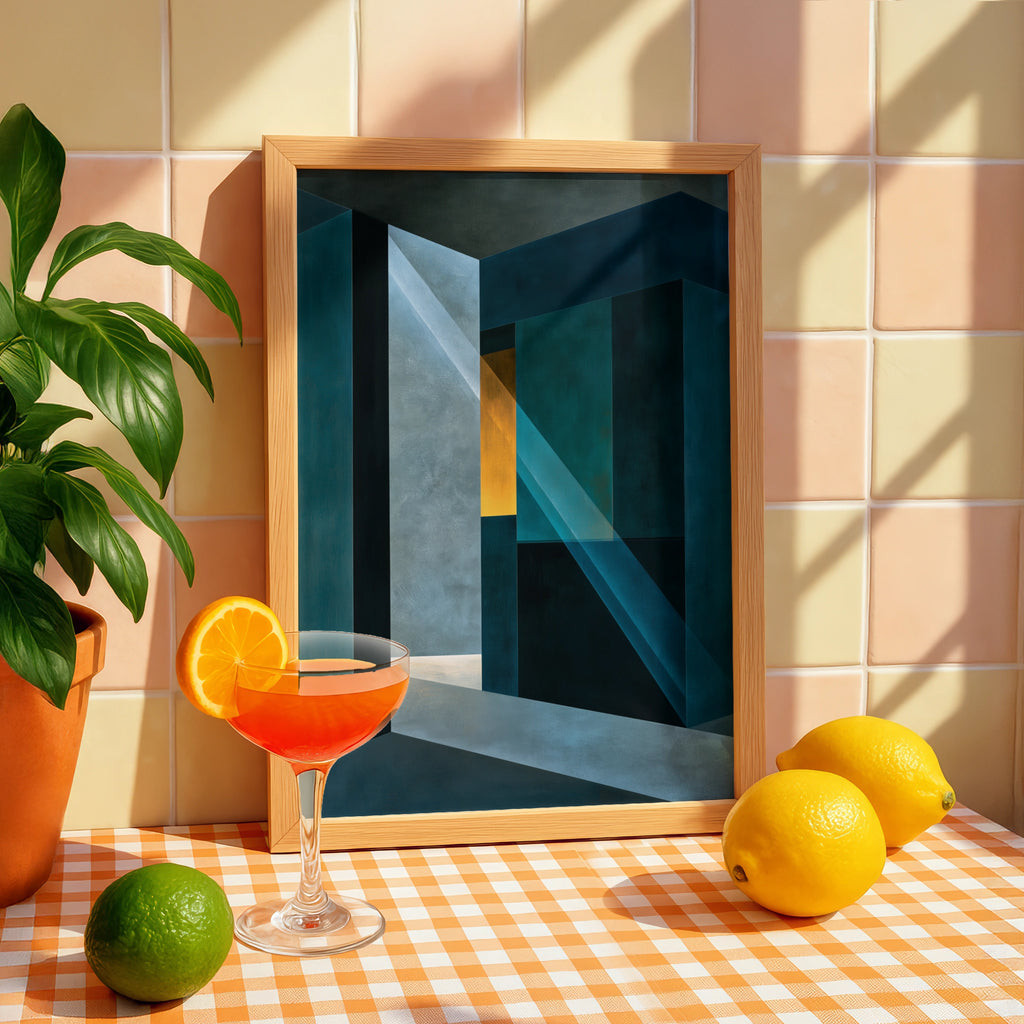 Abstract Geometric Art, Colourful Wall Decor, Modern Printable Poster, Unique Home Style