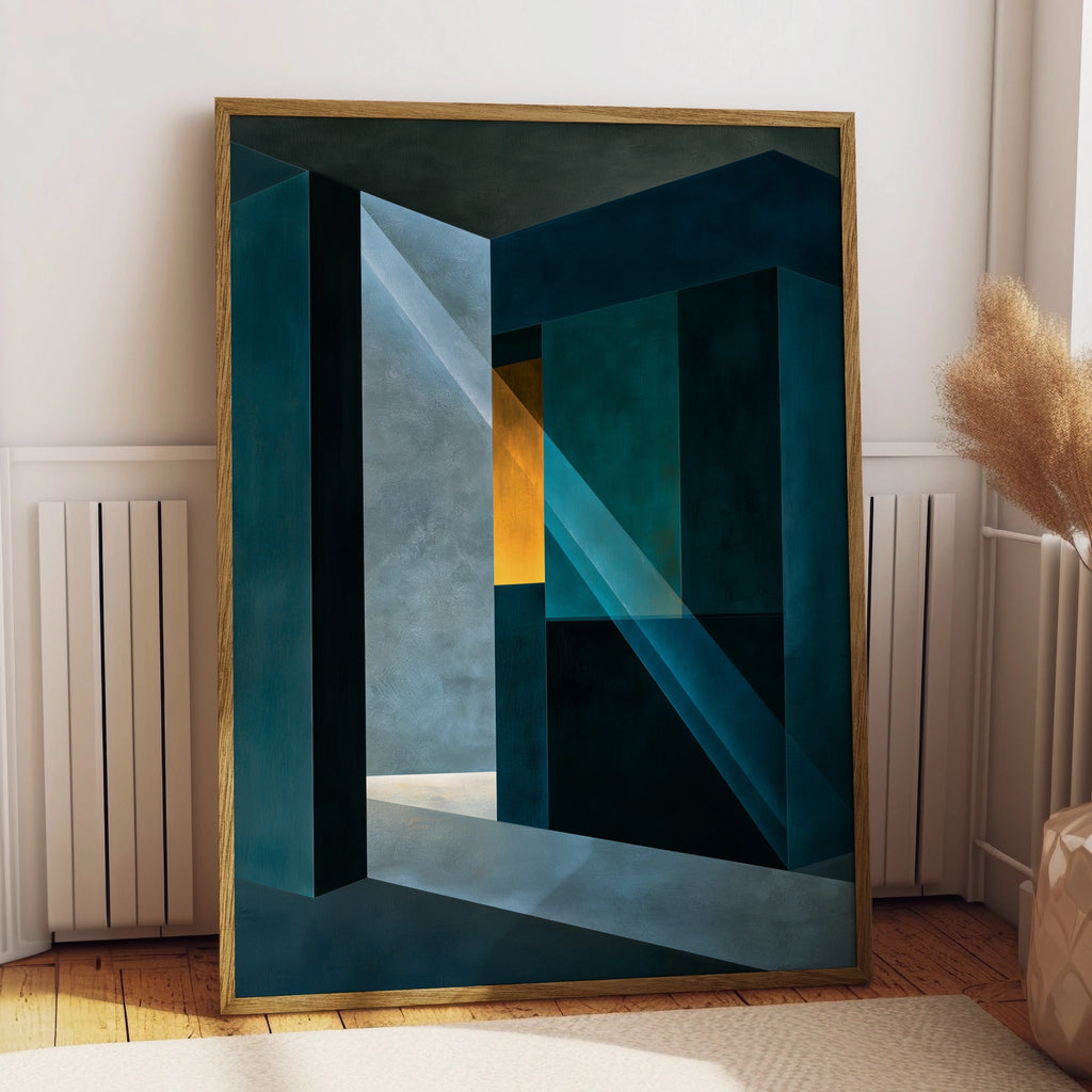 Abstract Geometric Art, Colourful Wall Decor, Modern Printable Poster, Unique Home Style