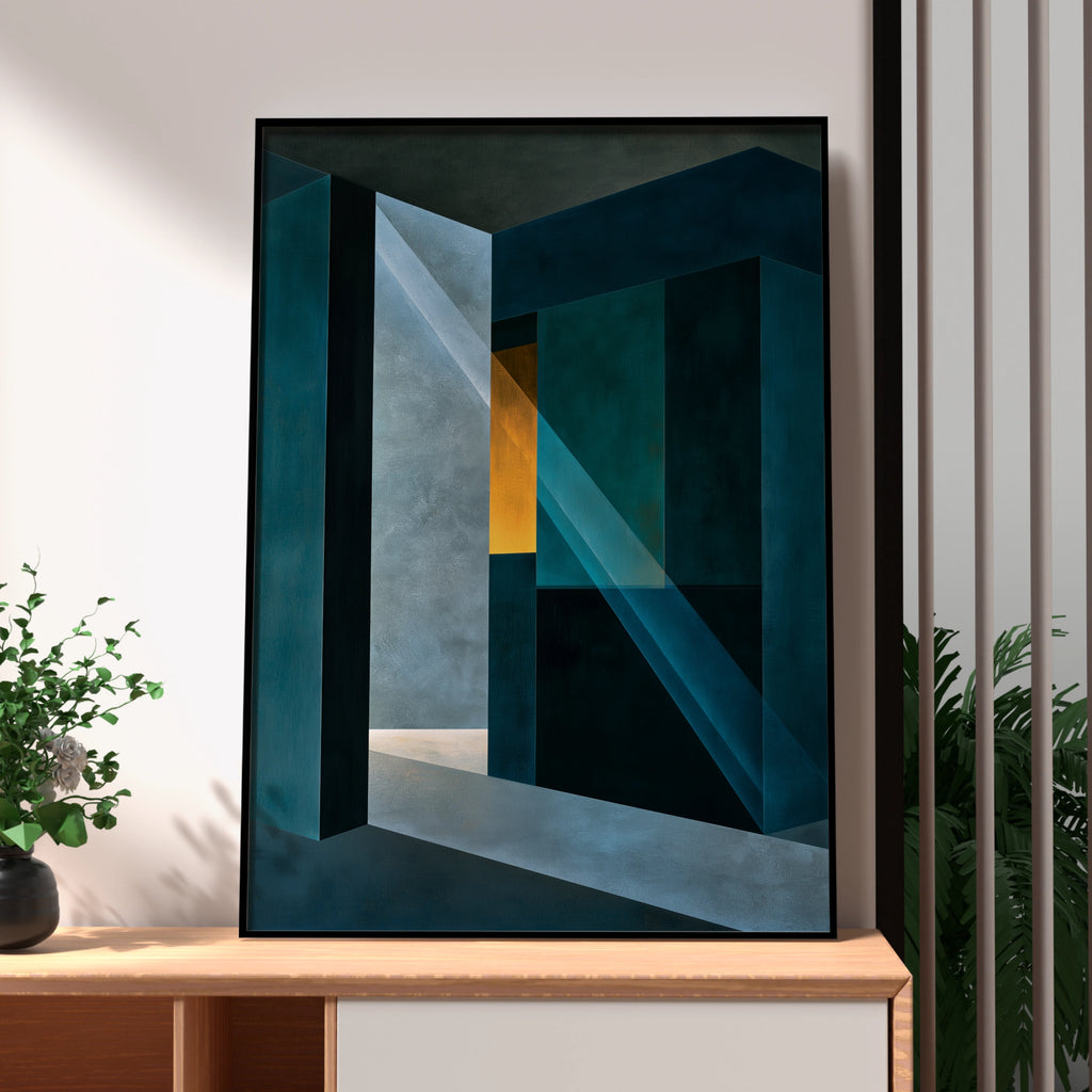 Abstract Geometric Art, Colourful Wall Decor, Modern Printable Poster, Unique Home Style
