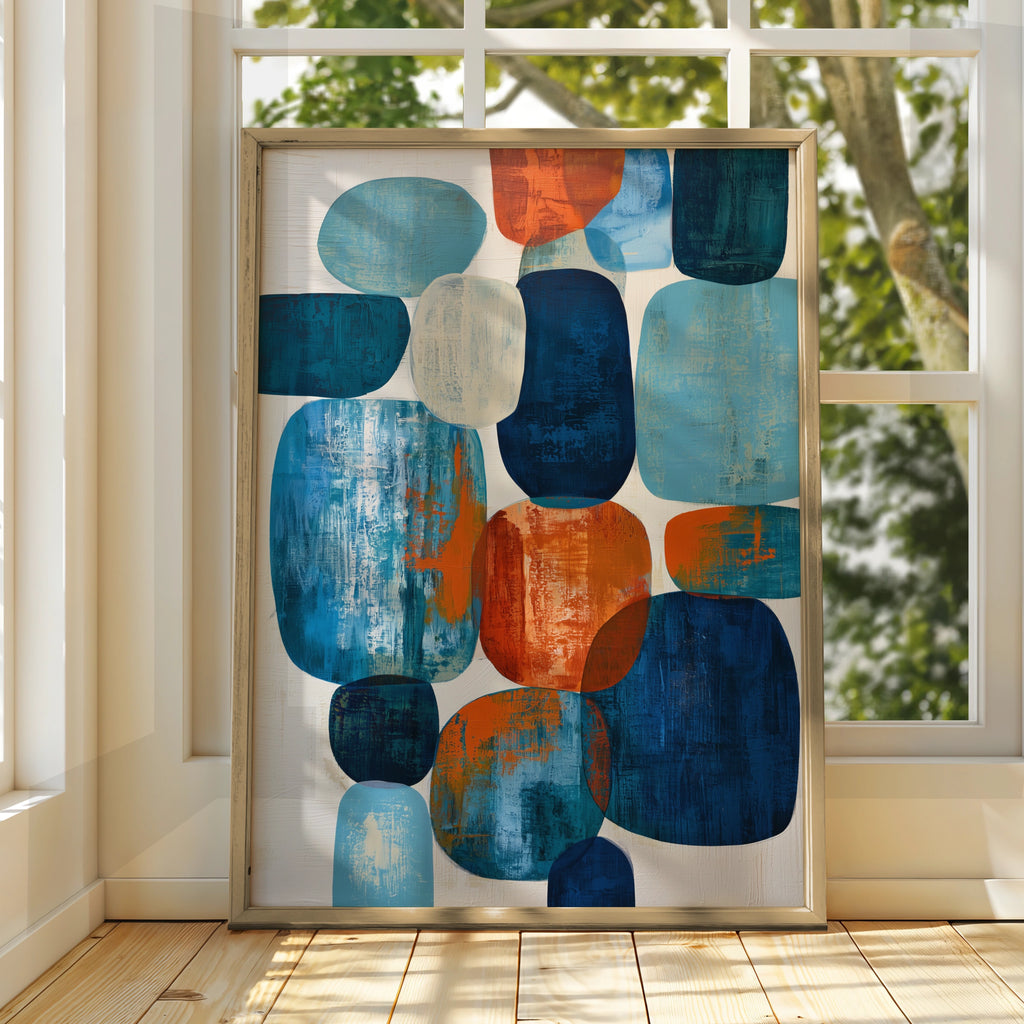 Abstract Colourful Shapes ��� Art Print ��� Modern Wall Decoration