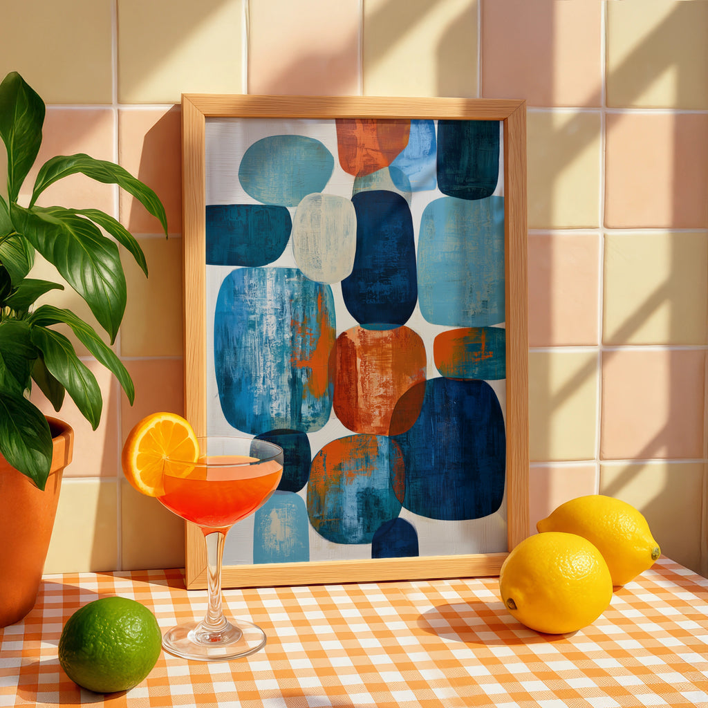 Abstract Colourful Shapes ��� Art Print ��� Modern Wall Decoration