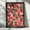 Monkeys Wall Art, Colourful Monkey Print, Unique Animal Poster, Fun Home Decor
