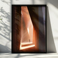 Passageway Art Print, Abstract Modern Design, Minimalist Wall Decor, Warm Earthy Tones