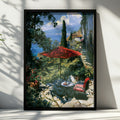 Italy Landscape Art Print, Scenic Coastal View, Serene Outdoor Setting, Fine Art Poster