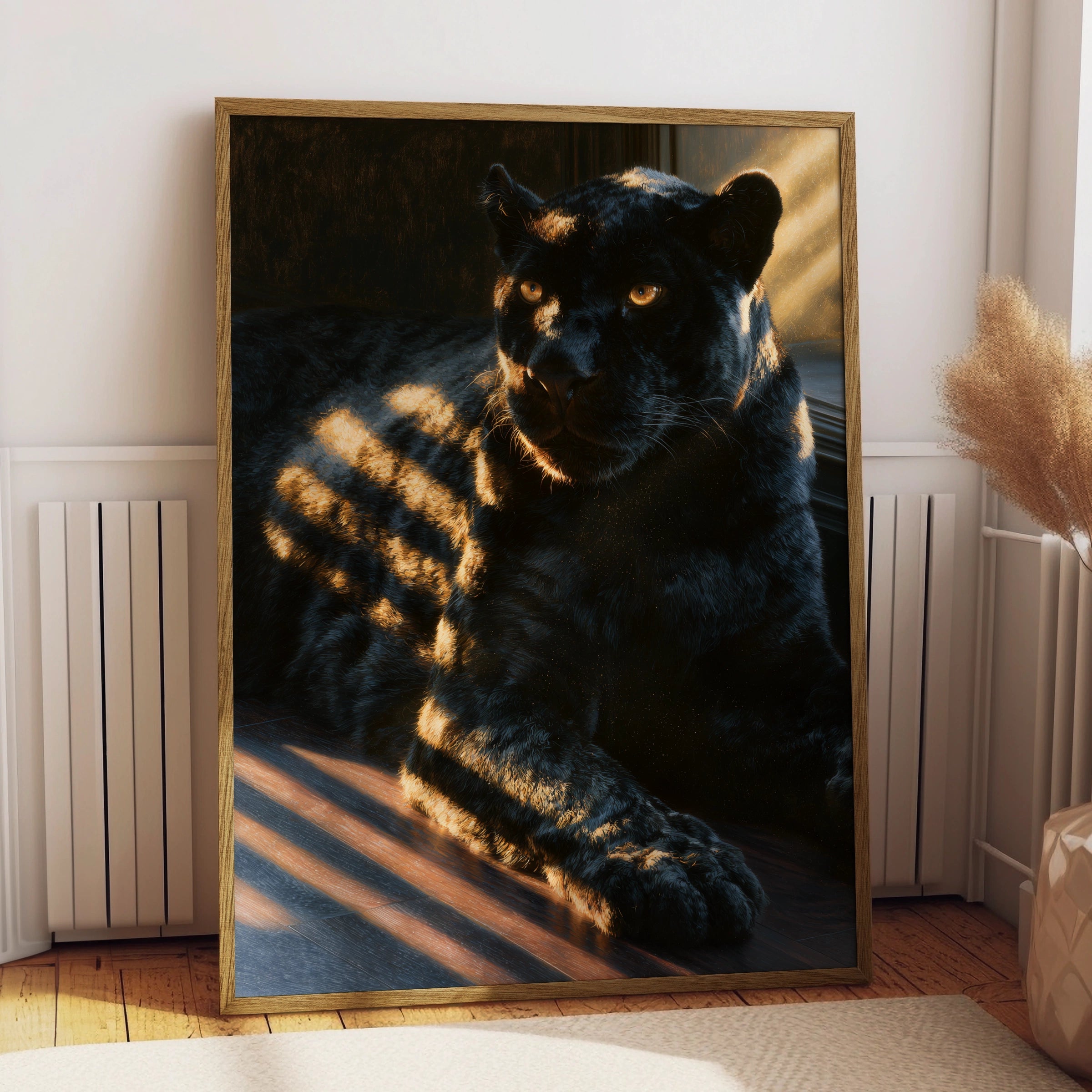 Majestic Panther Art Print, Stunning Animal Wall Decor, Realistic Artwork