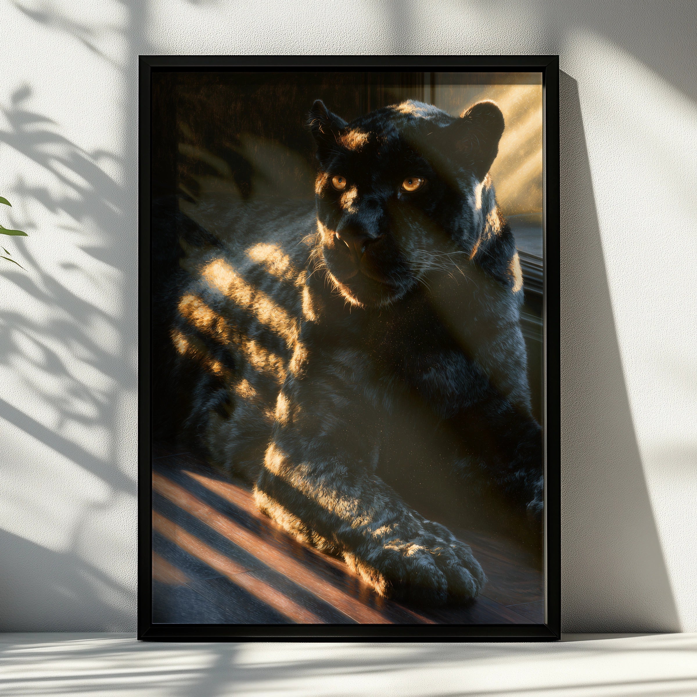 Majestic Panther Art Print, Stunning Animal Wall Decor, Realistic Artwork