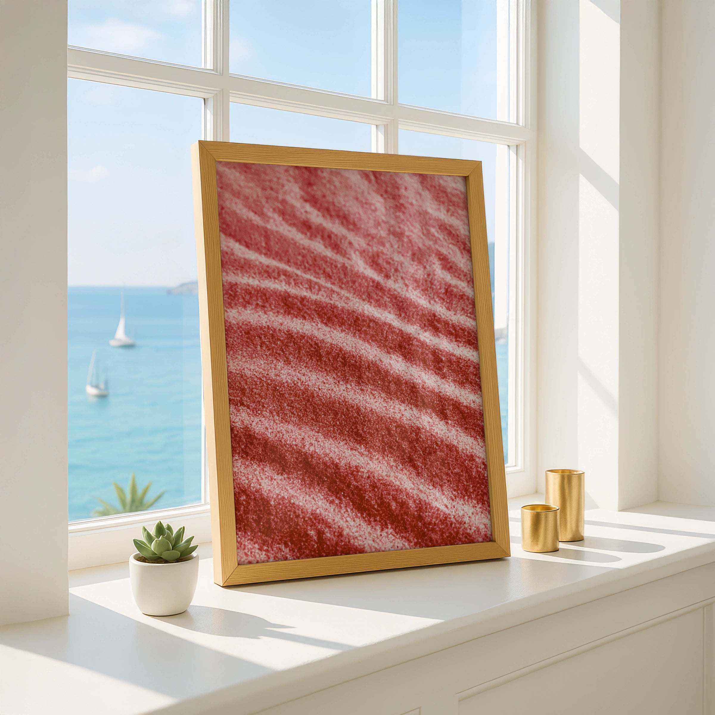 Red Sand Dunes Close Up, Desert Photography Print, Minimalist Wall Art