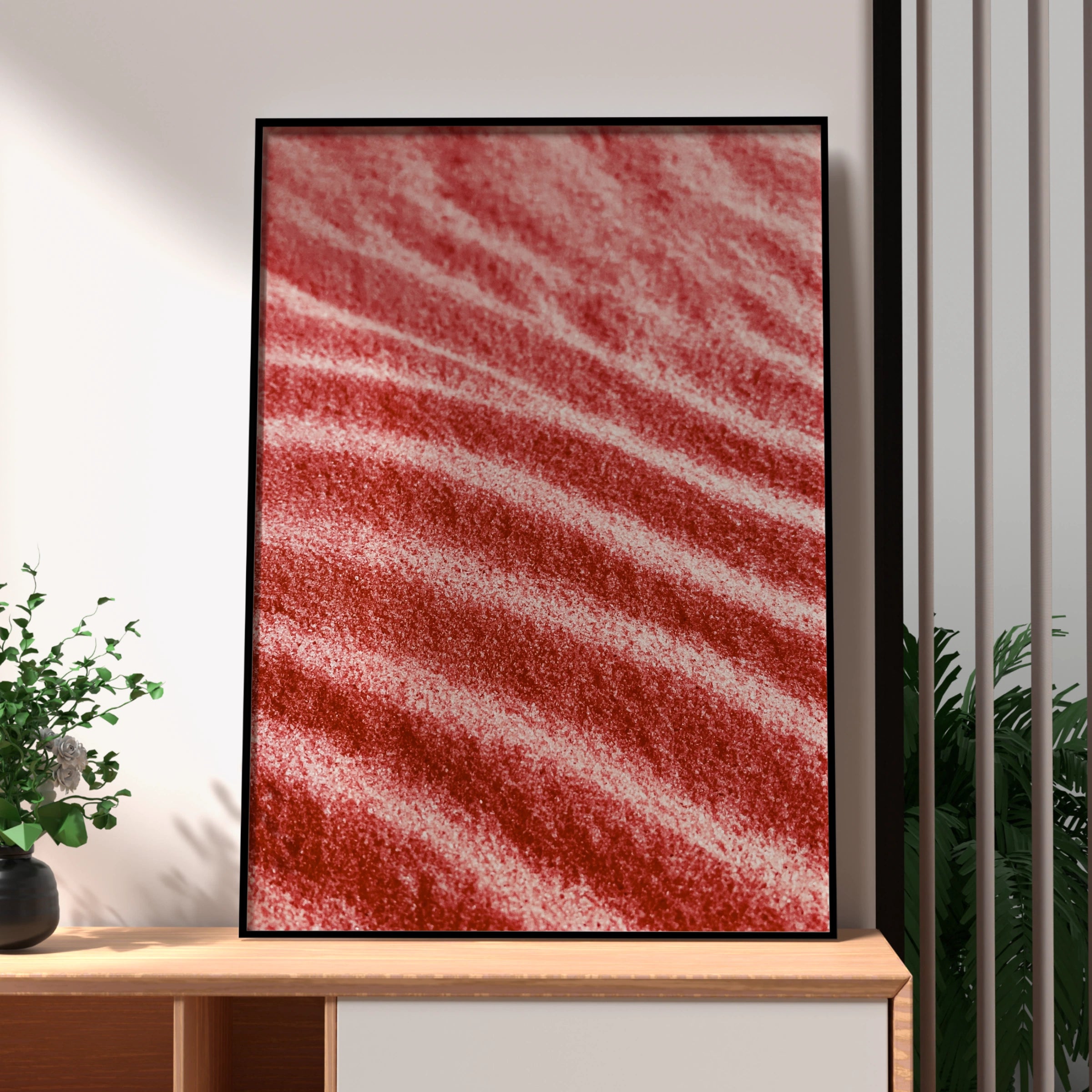 Red Sand Dunes Close Up, Desert Photography Print, Minimalist Wall Art