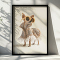 Chihuahua Couture Fashion Poster, Glamorous Dog Wall Art, Funny Pet Print