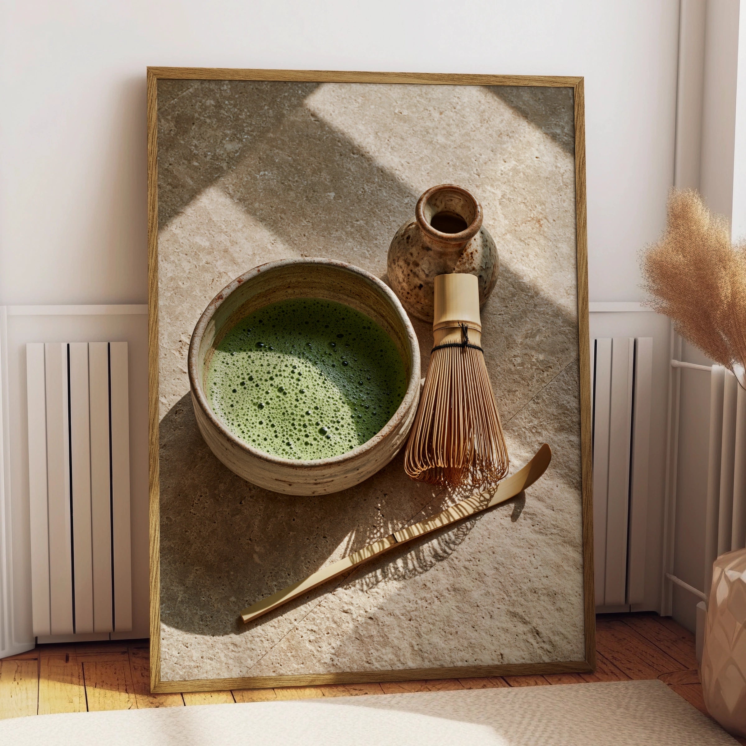 Matcha Ritual Poster, Japanese Tea Ceremony Wall Art, Zen Kitchen Print