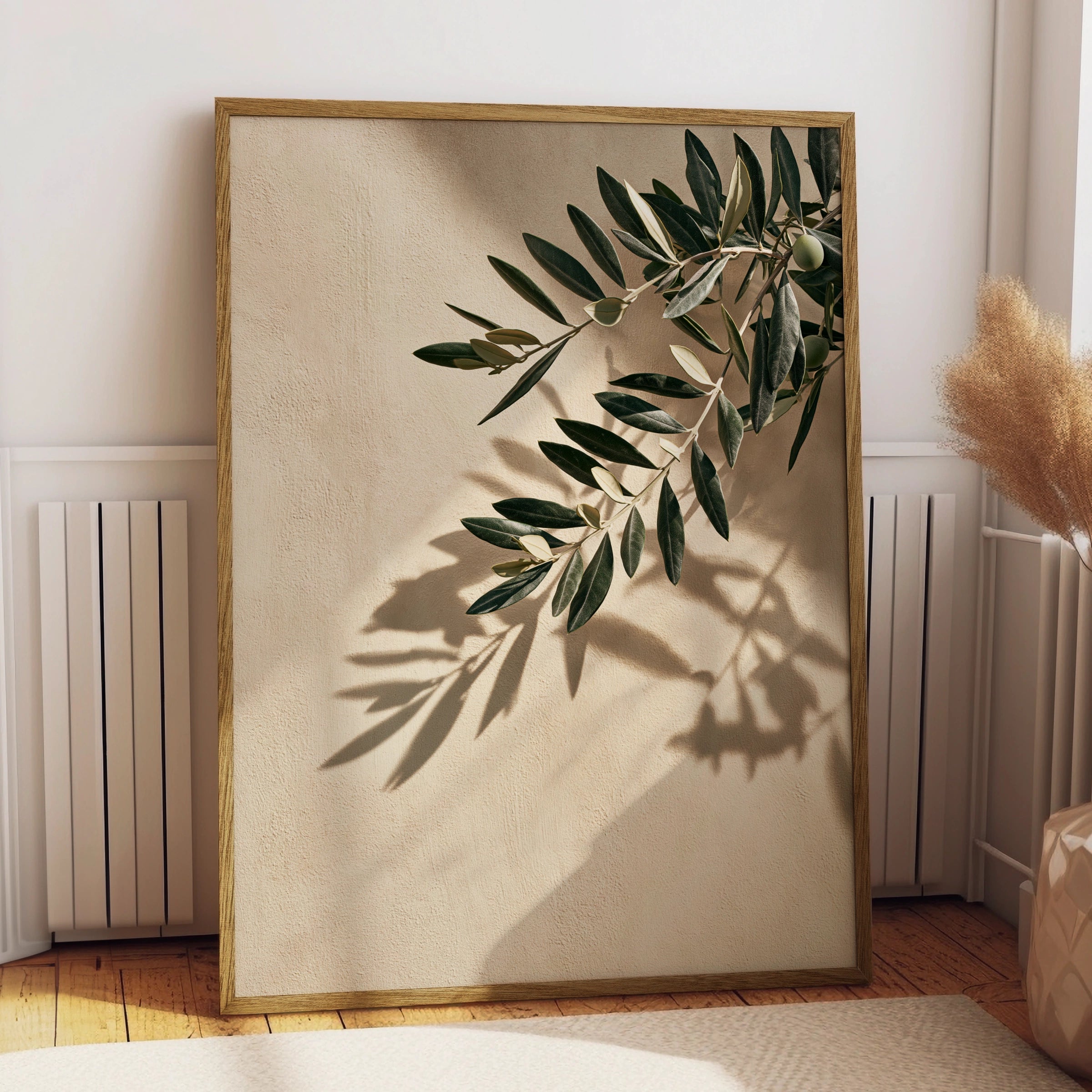 Olive Branch Wall Art Poster, Botanical Print, Minimalist Nature Photography