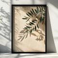 Olive Branch Wall Art Poster, Botanical Print, Minimalist Nature Photography