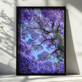 Jacaranda Tree Blossom Poster, Purple Floral Wall Art, Botanical Print